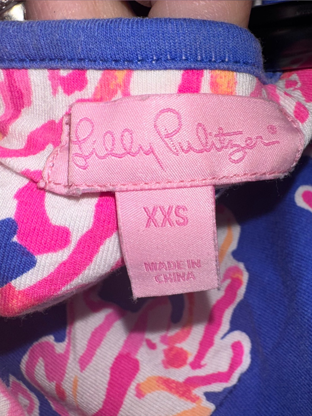 Lilly Pulitzer XXS Strapless Floral Maxi Dress Blue Pink Built In Bra Resort - Picture 3 of 9